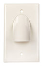 Monster Just Hook It Up White 1 gang Plastic Home Theater Wall Plate 1 pk