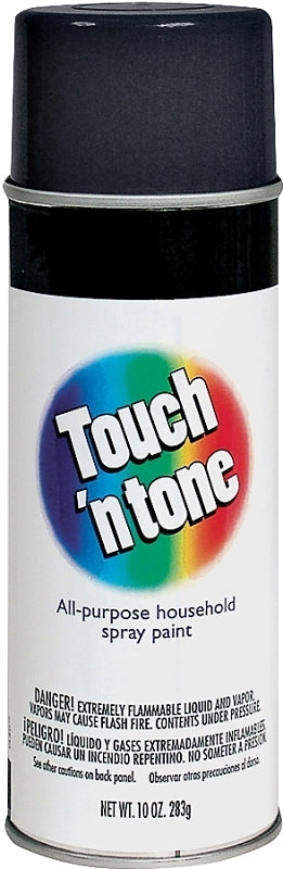 Touch 'N Tone 55276830 General-Purpose Spray Paint, Gloss, Black, 10 oz Can