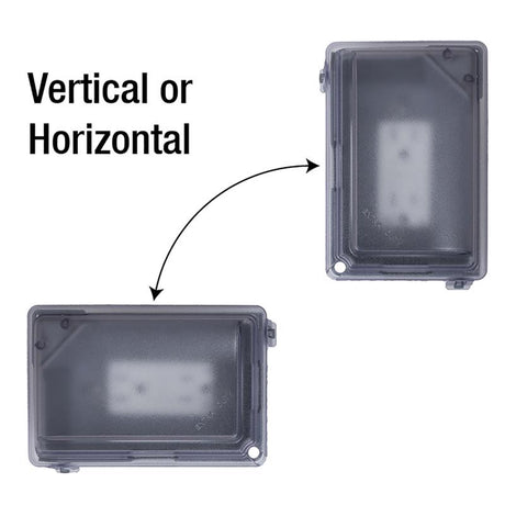 Sigma Engineered Solutions Rectangle Plastic 1 gang 5.98 in. H X 4.02 in. W Weatherproof Cover, Pack of 6