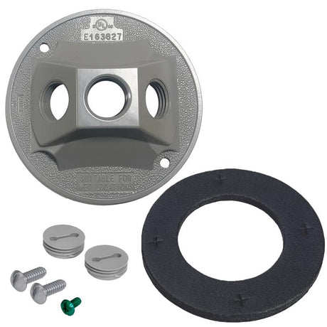 Sigma Engineered Solutions Round Die-Cast Metal 4.13 in. H X 4.13 in. W Lampholder Cover