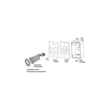 Sigma Engineered Solutions Switch Controlled Gray Lamp Holder Hardwired