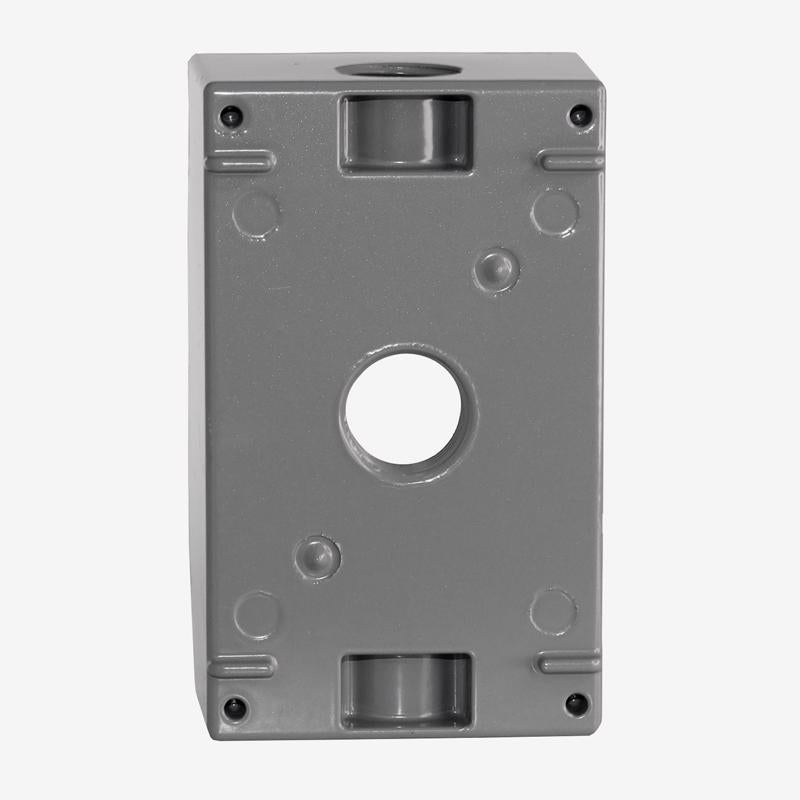 Sigma Engineered Solutions New Work 18.3 cu in Rectangle Die-Cast Metal Weatherproof Box Gray