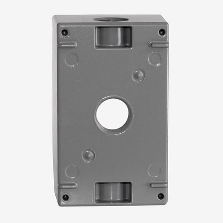 Sigma Engineered Solutions New Work 18.3 cu in Rectangle Die-Cast Metal Weatherproof Box Gray