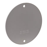 Sigma Engineered Solutions Round Stamped Steel 4.13 in. H X 4.13 in. W Flat Box Cover