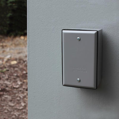 Sigma Engineered Solutions Rectangle Stamped Steel 1 gang 4.52 in. H X 2.77 in. W Flat Box Cover