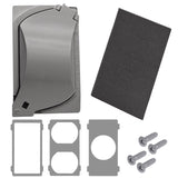 Sigma Engineered Solutions Rectangle Die-Cast Metal 1 gang 4.57 in. H X 2.81 in. W Universal Cover