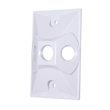 Sigma Engineered Solutions Rectangle Die-Cast Metal 1 gang 4.61 in. H X 2.85 in. W Lampholder Cover