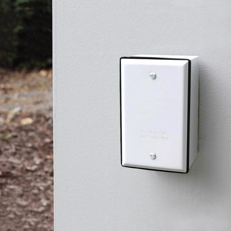 Sigma Engineered Solutions Rectangle Stamped Steel 1 gang 4.52 in. H X 2.77 in. W Flat Box Cover