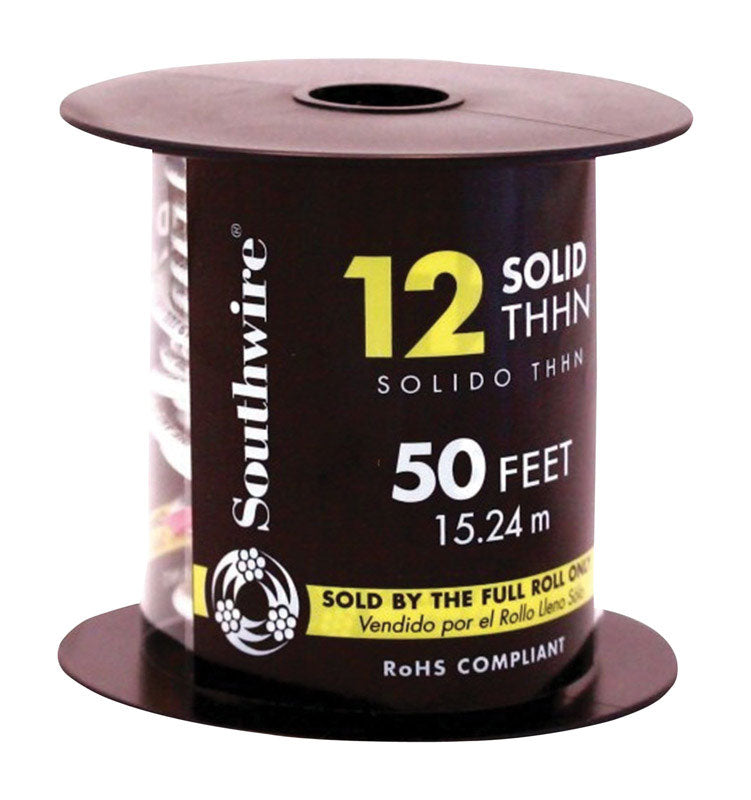 Southwire 50 ft. 12/1 Solid THHN Building Wire, Pack of 2