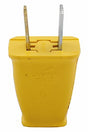Eaton Wiring Devices SA540GD Electrical Plug, Polarized, Spring Action, 21/64 in, 2-Pole, 15 A, 125 V, Yellow