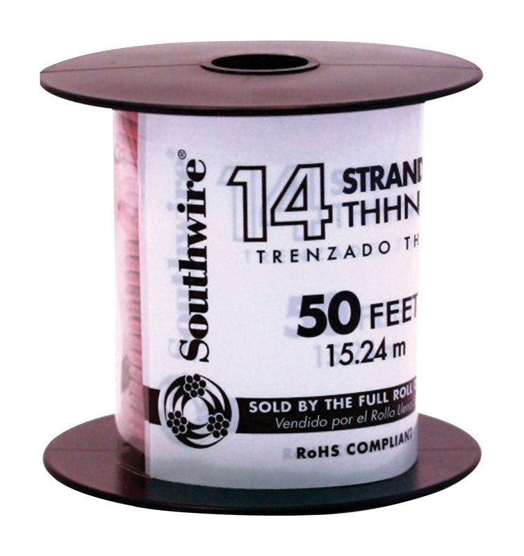 Southwire 50 ft. 14/1 Stranded THHN Building Wire, Pack of 2