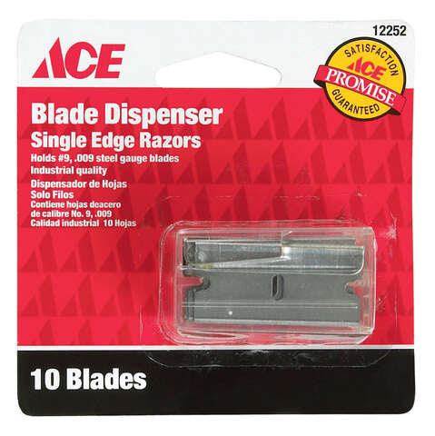 Ace Carbon Steel Single Edge Razor Blade 1.75 in. L 10 pc, Pack of 10