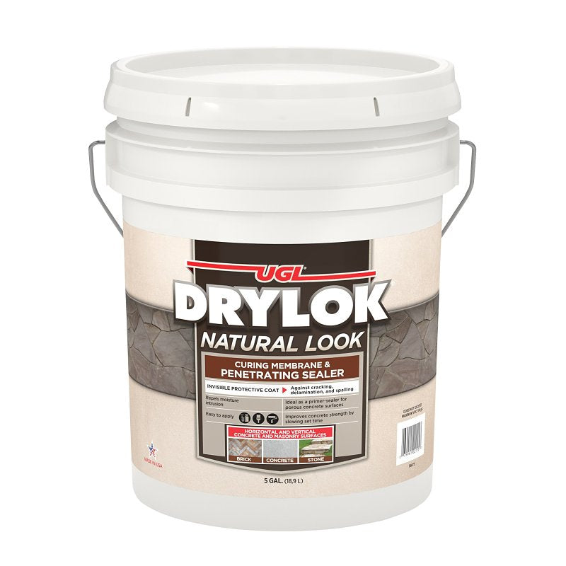 Drylok 22115 Natural Look Sealer, Clear, Liquid, 5 gal Pail