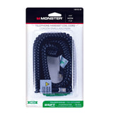 Monster Just Hook It Up 25 ft. L Black Telephone Handset Coil Cord