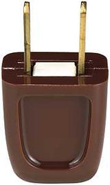 Eaton Wiring Devices BP2601-6B-SP Electrical Plug, 2 -Pole, 10 A, 125 V, NEMA: NEMA 1-15, Brown