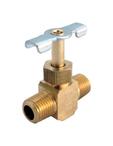 JMF Company 1/8 in. 1/8 in. Brass Needle Valve, Pack of 5