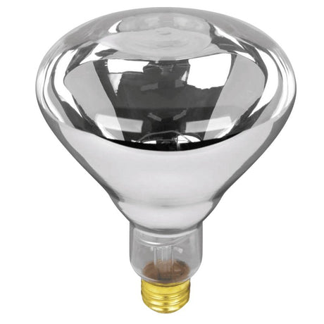 Feit Electric 125R40/1 Incandescent Reflector Heat Bulb, 125 W, BR40 Lamp, E26 Medium Lamp Base, 1300 Lumens, Clear Lamp