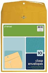 ENVELOPES CLASP BRN 9X12IN