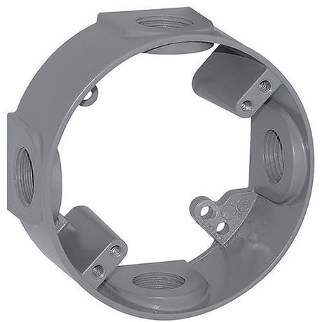 Sigma Engineered Solutions New Work 16.5 cu in Round Metallic Extension Ring Gray