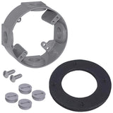 Sigma Engineered Solutions New Work 16.5 cu in Round Metallic Extension Ring Gray
