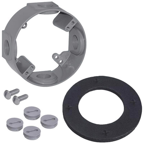 Sigma Engineered Solutions New Work 16.5 cu in Round Metallic Extension Ring Gray
