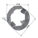 Sigma Engineered Solutions New Work 16.5 cu in Round Metallic Extension Ring Gray