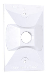 Sigma Engineered Solutions Rectangle Die-Cast Metal 1 gang 4.61 in. H X 2.85 in. W Lampholder Cover