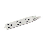 Ace Indoor 6 ft. L White Extension Cord 16/3 SPT-3