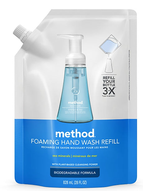method 328110 Foaming Hand Wash Refill, Liquid, Pleasant, 28 fl-oz Tub