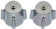 Danco 88385 Faucet Handle, Zinc, Chrome Plated, For: Price Pfister Contempra Two Handle Kitchen and Lavatory Faucets