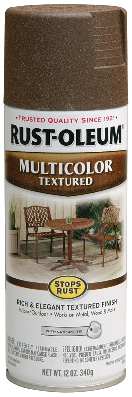 Rust-Oleum 223523 Spray Paint Texture, Solvent, Autumn Brown, 12 oz Can