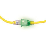 Monster Just Power It Up Outdoor 25 ft. L Yellow Extension Cord 14/3 SJTW