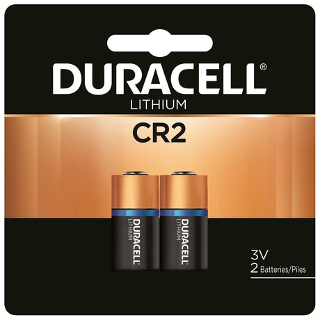 Duracell DLCR2B2PK Ultra Battery, 3 V Battery, 780 mAh, Lithium, Manganese Dioxide