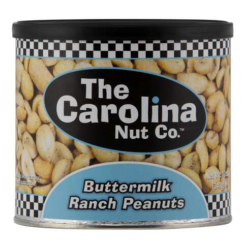 Carolina Nut Co. Buttermilk Ranch Peanuts 12 oz Can, Pack of 6
