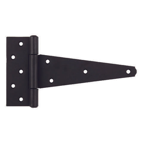 Ace 8 in. L Black Heavy Duty T Hinge 1 pk