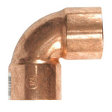 NIBCO 1-1/2 in. Sweat X 1-1/2 in. D Sweat Copper 90 Degree Elbow 1 pk
