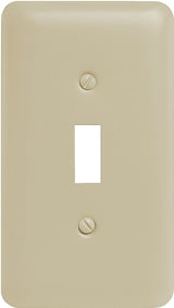 Amerelle 935TAL Wallplate, 5 in L, 2-13/16 in W, 1 -Gang, Steel, Light Almond