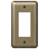 Amerelle Devon Brushed Brass 1 gang Stamped Steel Decorator Wall Plate 1 pk