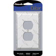 Amerelle Diamond Magnesium 1 gang Stamped Aluminum Duplex Wall Plate 1 pk