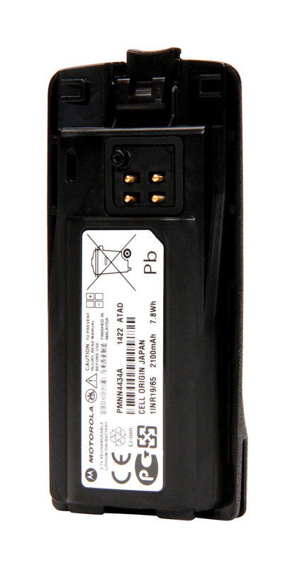 Motorola Lithium Ion 3.65-Volt 3.7 V 2100 mAh Two-Way Radio Battery PMNN4434 1 pk