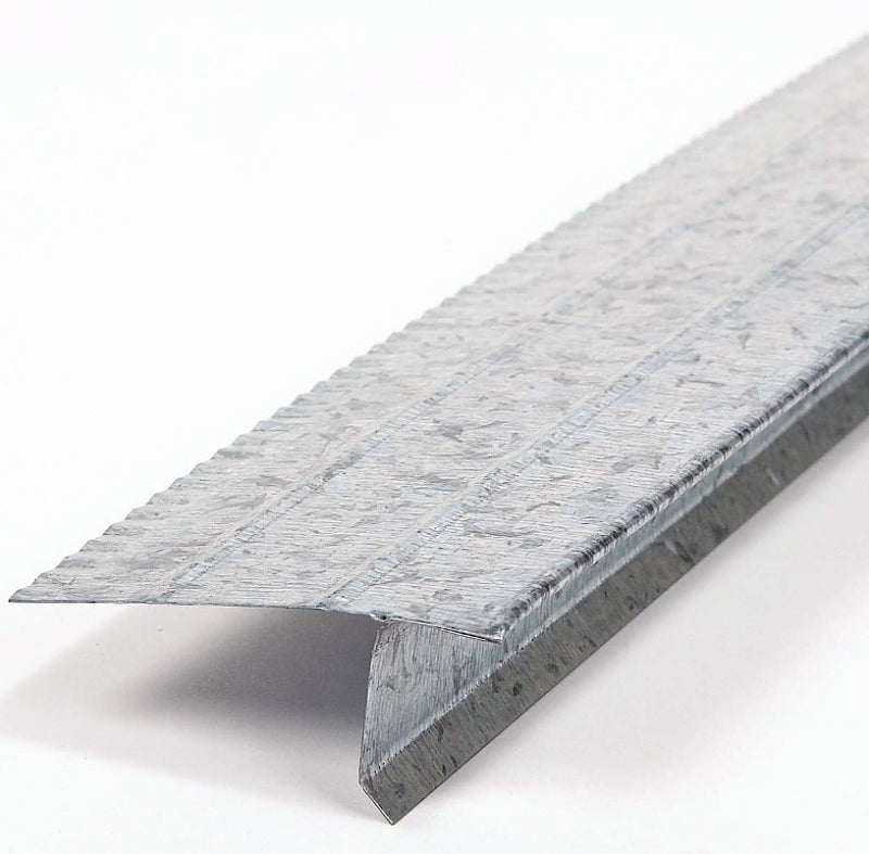 Amerimax 5621400120 Roof Edge, 10 ft L, 2-7/16 in W, 1 in H, Steel, Galvanized, Pack of 25