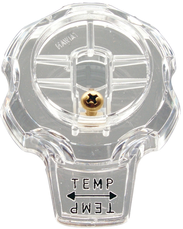 Danco 88202 Faucet Handle, Knob, Specifications: 3 in OD, 3-3/4 in Dia Base, Acrylic