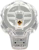 Danco 88202 Faucet Handle, Knob, Specifications: 3 in OD, 3-3/4 in Dia Base, Acrylic