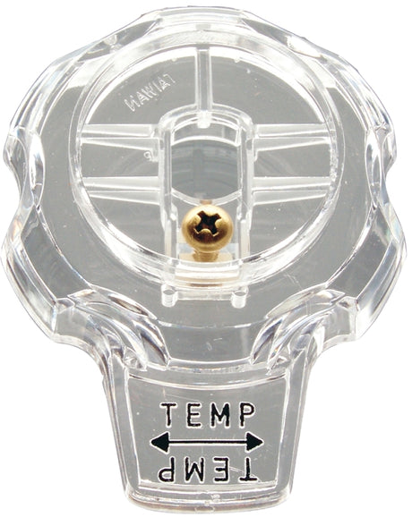Danco 88202 Faucet Handle, Knob, Specifications: 3 in OD, 3-3/4 in Dia Base, Acrylic