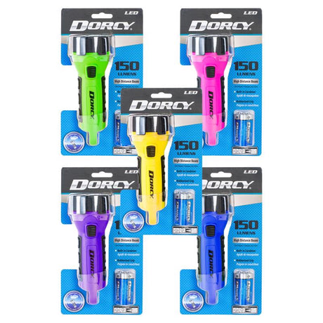 Dorcy 55 lm Black/Yellow LED Flashlight AA Battery