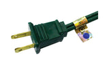 Home Plus Indoor 6 ft. L Green Extension Cord with Foot Switch 18/2, Pack of 6