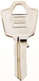 Hy-Ko 11010ES9 Key Blank, Brass, Nickel, For: ESP Vehicle Locks, ES9 Key Number, Pack of 10