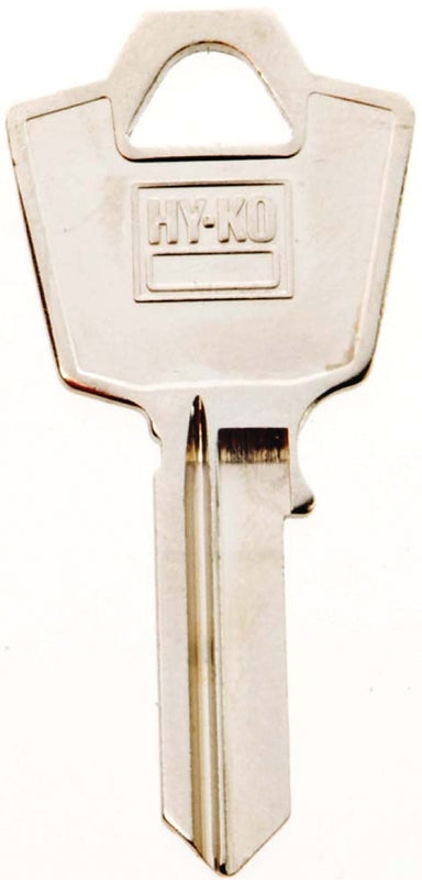 Hy-Ko 11010ES9 Key Blank, Brass, Nickel, For: ESP Vehicle Locks, ES9 Key Number, Pack of 10