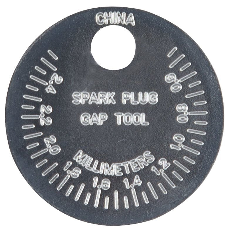 ProSource SP0629 Spark Plug Gap Gauge, Functions: Tapered Edge for Measuring and Adjusting Spark Plug Gap, Zinc Alloy, Pack of 12