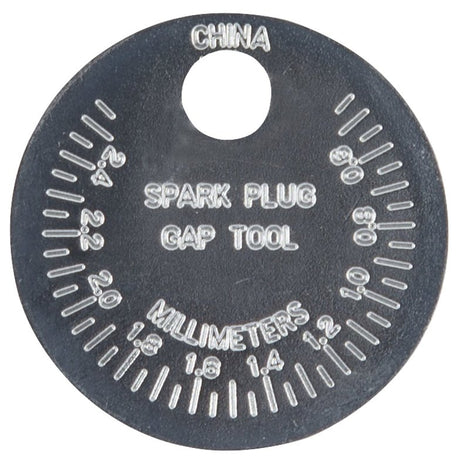 ProSource SP0629 Spark Plug Gap Gauge, Functions: Tapered Edge for Measuring and Adjusting Spark Plug Gap, Zinc Alloy, Pack of 12